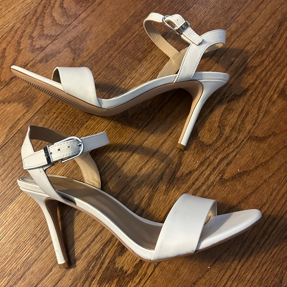 Cream High Heel Sandals